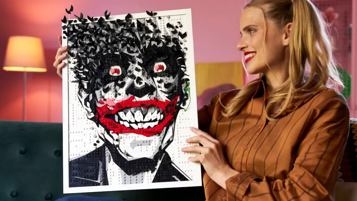 Featured image for LEGO Announces 3 New Batman Sets, Including a Wall Art Recreation of an Iconic Joker Comic Book Cover